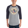 Men's 3/4th Sleeve Raglan T- Shirt - Eagle Force Team- American War Story