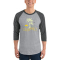 Men's 3/4th Sleeve Raglan T- Shirt - Hello Summer