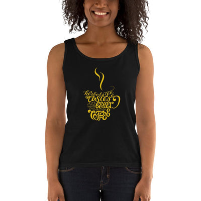 Women's Missy Fit Tank top - Herbal tea tastes better when its coffee