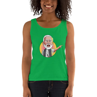 Women's Missy Fit Tank top - Narendra Modi- Angry