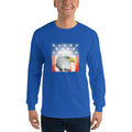 Men's Long Sleeve T-Shirt - Shining- Eagle & Star Spangled Banner