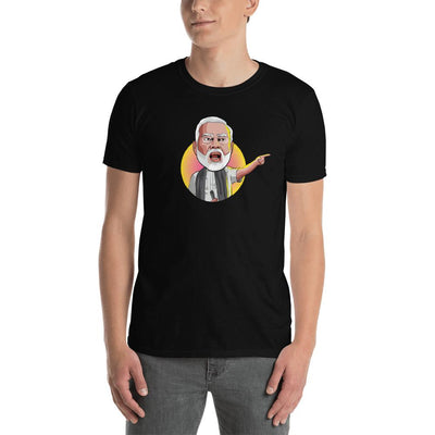 Men's Round Neck T Shirt - Narendra Modi- Angry