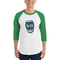 Men's 3/4th Sleeve Raglan T- Shirt - Rock o Magic