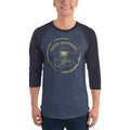 Men's 3/4th Sleeve Raglan T- Shirt - Good Morning- Drink Coffee