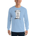 Men's Long Sleeve T-Shirt - Good days start with coffee- Takeaway cup