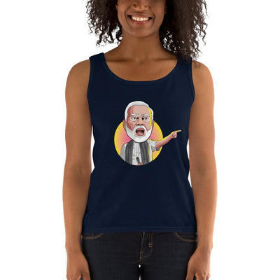 Women's Missy Fit Tank top - Narendra Modi- Angry