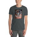 Men's Round Neck T Shirt - Proud to be an American- Eagle & Flag