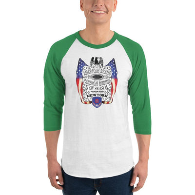 Men's 3/4th Sleeve Raglan T- Shirt - American  Brand Fashion Design