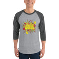 Men's 3/4th Sleeve Raglan T- Shirt - The Musical Festival