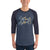 Men's 3/4th Sleeve Raglan T- Shirt - Surf Turf