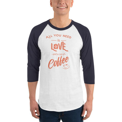 Men's 3/4th Sleeve Raglan T- Shirt - All you need is love