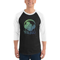 Men's 3/4th Sleeve Raglan T- Shirt - Beat of Heart