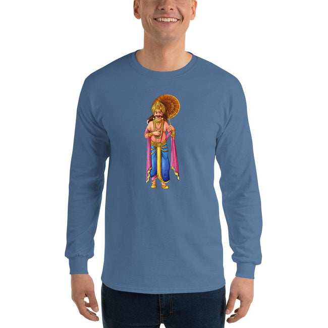 Men's Long Sleeve T-Shirt - Onam- Kerala Snapshot