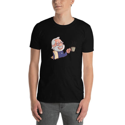 Men's Round Neck T Shirt - Namo- Drinking Chai- Cartoon