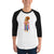 Men's 3/4th Sleeve Raglan T- Shirt - Onam- Kerala Snapshot