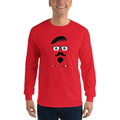 Men's Long Sleeve T-Shirt - Goatee and Moustache