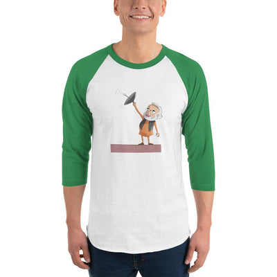 Men's 3/4th Sleeve Raglan T- Shirt - Modi- Cartoon