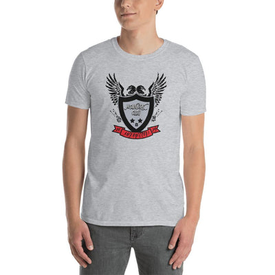 Men's Round Neck T Shirt - NewYork City Eagle Shield