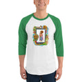 Men's 3/4th Sleeve Raglan T- Shirt - Onam- Mahabali