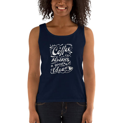 Women's Missy Fit Tank top - Coffee is always a good idea