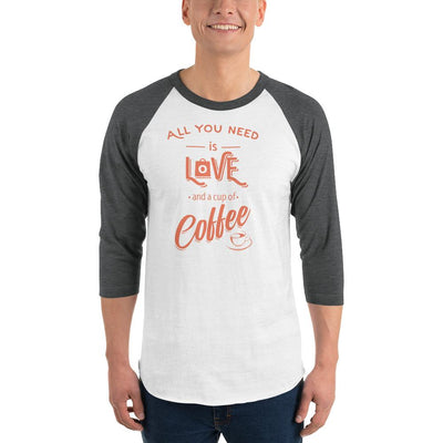 Men's 3/4th Sleeve Raglan T- Shirt - All you need is love