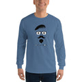 Men's Long Sleeve T-Shirt - Goatee and Moustache