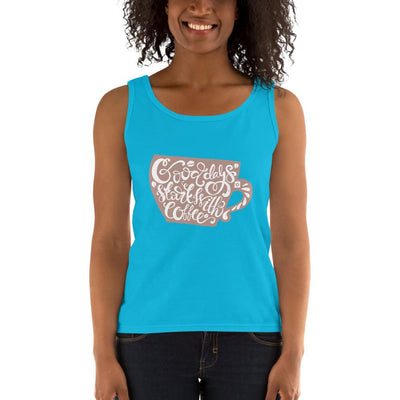 Women's Missy Fit Tank top - Good days start with coffee