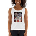 Women's Missy Fit Tank top - Proud to be an American- Eagle & Flag