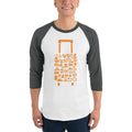 Men's 3/4th Sleeve Raglan T- Shirt - The Tireless Traveler: