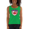 Women's Missy Fit Tank top - Bald Eagle in Shield, Retro design