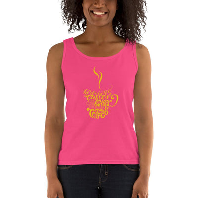 Women's Missy Fit Tank top - Herbal tea tastes better when its coffee