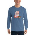 Men's Long Sleeve T-Shirt - Narendra Modi- Laptop Cartoon