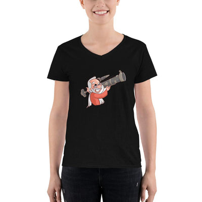 Women's V-Neck T-shirt - Narendra Modi- Warrior