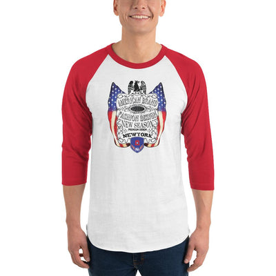 Men's 3/4th Sleeve Raglan T- Shirt - American  Brand Fashion Design