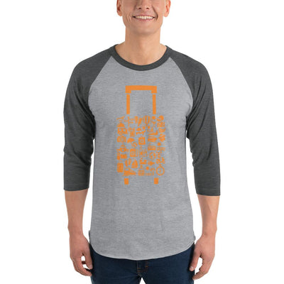 Men's 3/4th Sleeve Raglan T- Shirt - The Tireless Traveler: