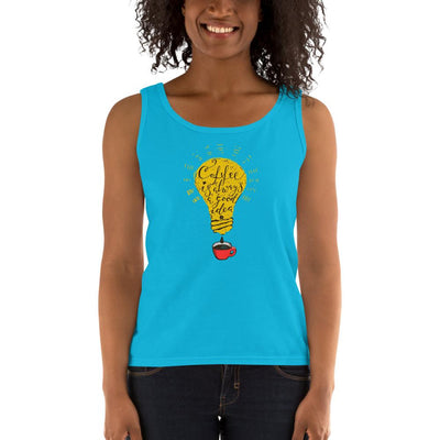 Women's Missy Fit Tank top - Coffee is always a good idea- bulb