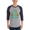 Men's 3/4th Sleeve Raglan T- Shirt - A Thousand Miles