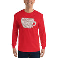 Men's Long Sleeve T-Shirt - Good days start with coffee