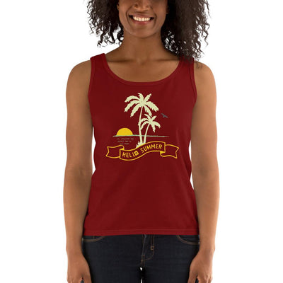 Women's Missy Fit Tank top - Hello Summer