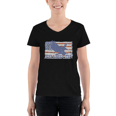 Women's V-Neck T-shirt - American