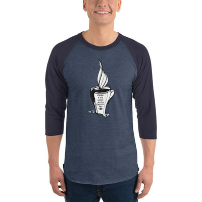 Men's 3/4th Sleeve Raglan T- Shirt - Good days start with coffee & you - mug