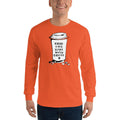 Men's Long Sleeve T-Shirt - Good days start with coffee- Takeaway cup