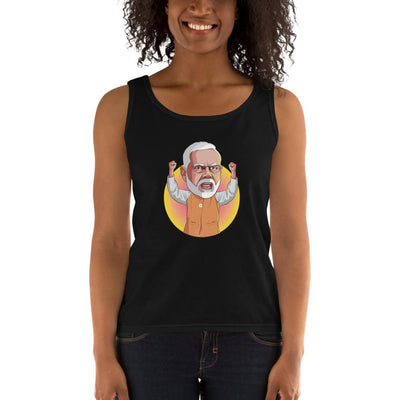 Women's Missy Fit Tank top - Narendra Modi- Raised Hands