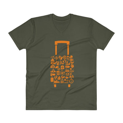 Men's V- Neck T Shirt - The Tireless Traveler: