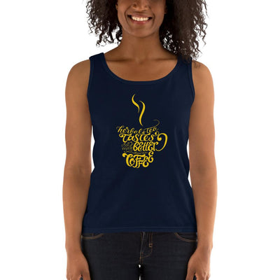 Women's Missy Fit Tank top - Herbal tea tastes better when its coffee