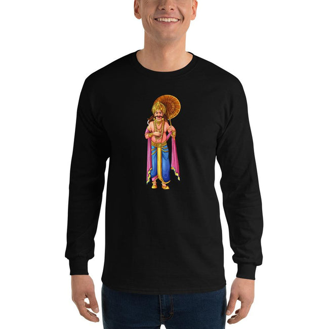 Men's Long Sleeve T-Shirt - Onam- Kerala Snapshot