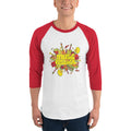 Men's 3/4th Sleeve Raglan T- Shirt - The Musical Festival