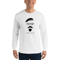 Men's Long Sleeve T-Shirt - Goatee and Moustache