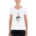 Women's V-Neck T-shirt - Good days start with coffee & you - mug