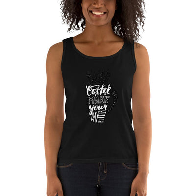 Women's Missy Fit Tank top - Coffee makes your day better